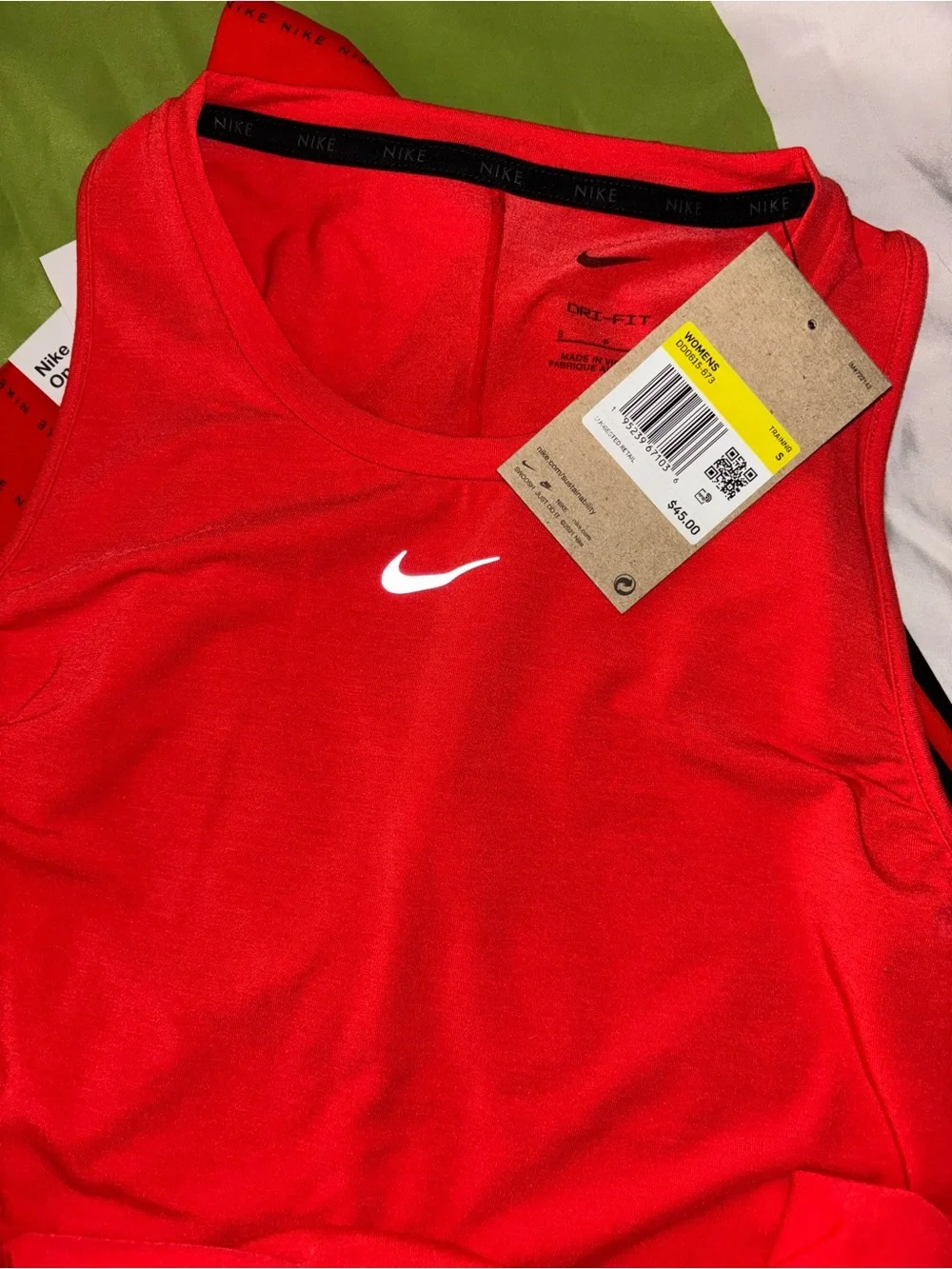 🖤Nike Orange and Black Dri-fit  Leggings with matching tank top🖤